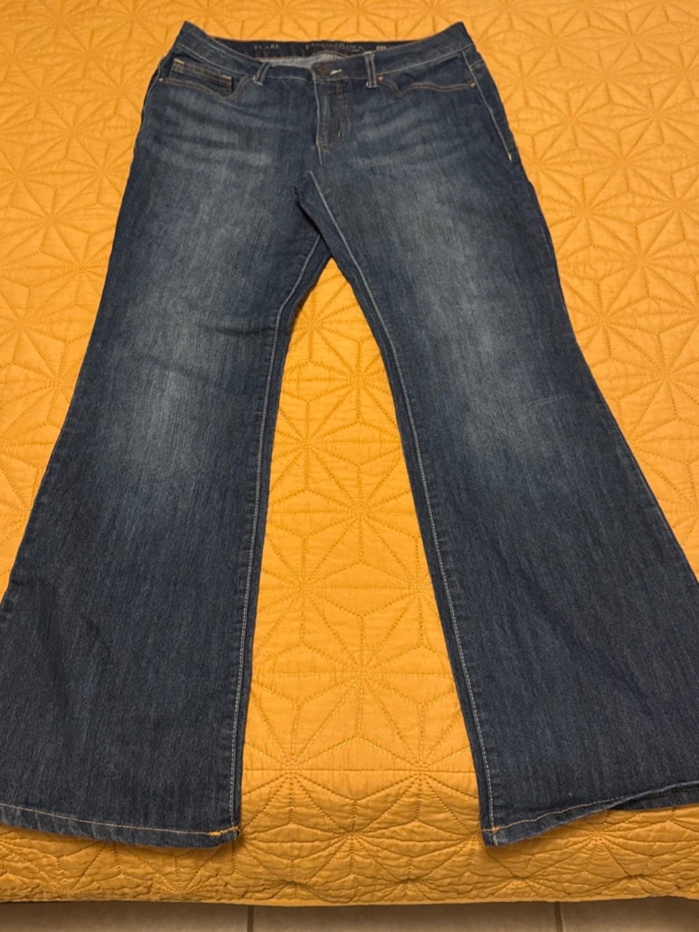 Faded Glory Denim Flare Pants Size 12 - 12A